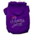 thumbnail image 1 of Christmas Pet, Dog  Cat Hoodie Rhinestone, "Santa's Girl", 1 of 10