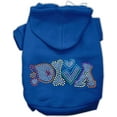 thumbnail image 1 of Pet, Dog  Cat Hoodie Rhinestone, "Technicolor Diva", 1 of 10