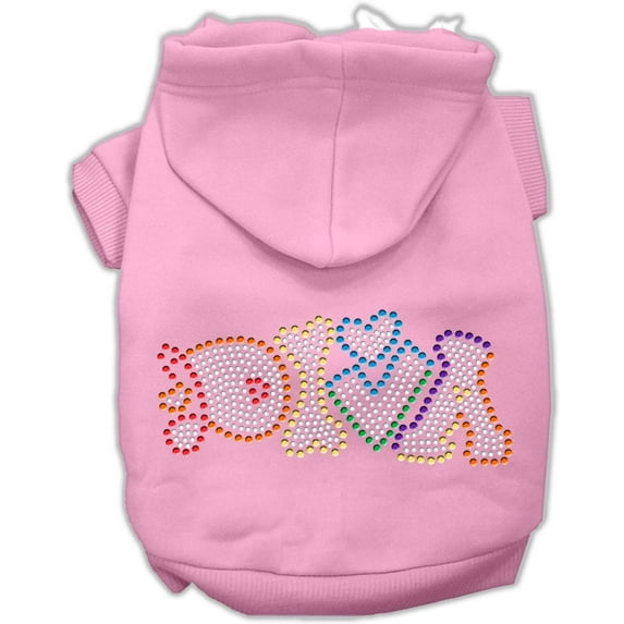Pet, Dog Cat Hoodie Rhinestone, "Technicolor Diva"