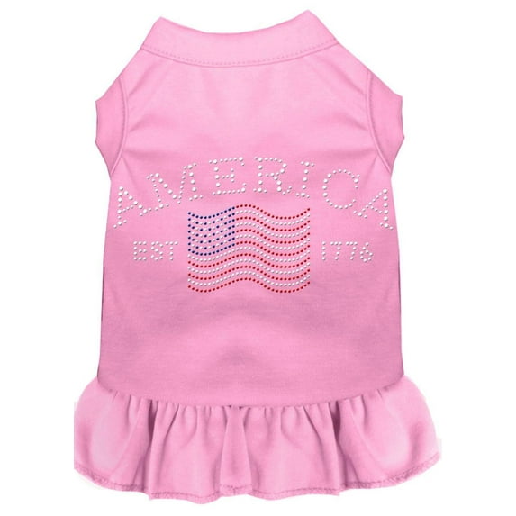 Pet Dog Cat Dress Rhinestone, "Classic America"