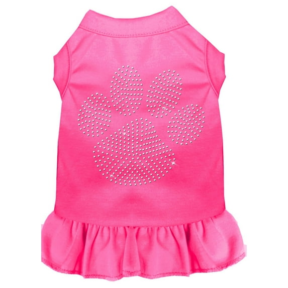 Pet Dog Cat Dress Rhinestone, "Clear Paw"