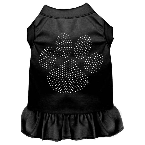 Pet Dog Cat Dress Rhinestone, "Clear Paw"