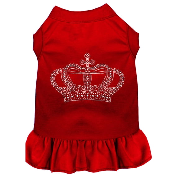 Pet Dog Cat Dress Rhinestone, "Crown"