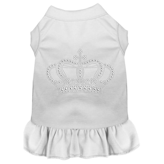 Pet Dog Cat Dress Rhinestone, "Crown"