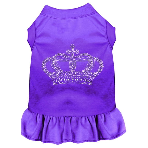 Pet Dog Cat Dress Rhinestone, "Crown"