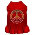 thumbnail image 1 of Pet Dog  Cat Dress Rhinestone, "Rasta Peace", 1 of 11