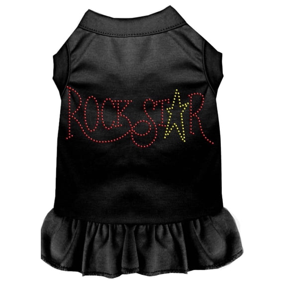 Pet Dog Cat Dress Rhinestone, "RockStar"