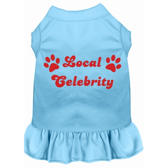 Pet Dog Cat Dress Screen Printed, "Local Celebrity"