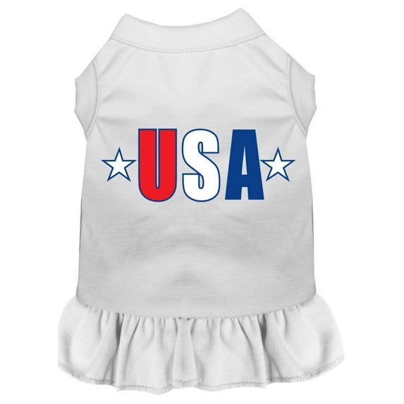 Pet Dog Cat Dress Screen Printed, "USA Star"