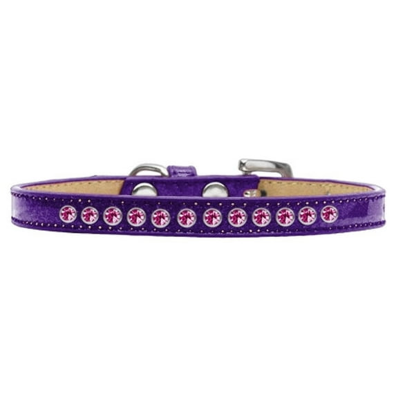 Dog, Puppy Pet Ice Cream Collar, "Bright Pink Crystal Rimsets"