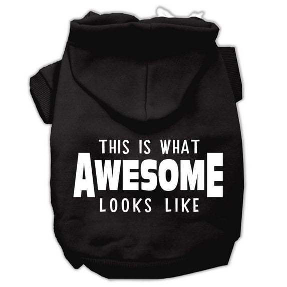 Pet Dog Cat Hoodie Screen Printed, "This Is What Awesome Looks Like"