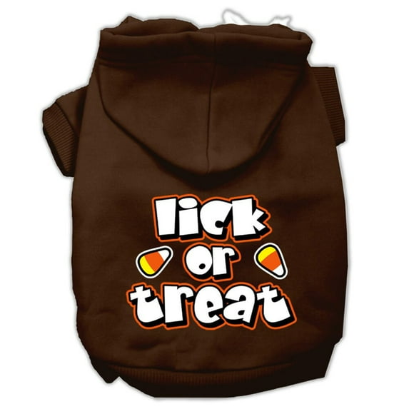 Halloween Pet, Dog Cat Hoodie Screen Printed, "Lick or Treat"