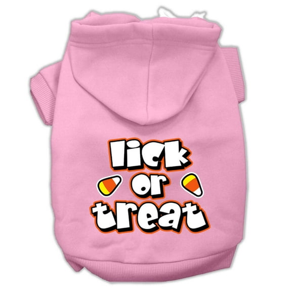 Halloween Pet, Dog Cat Hoodie Screen Printed, "Lick or Treat"