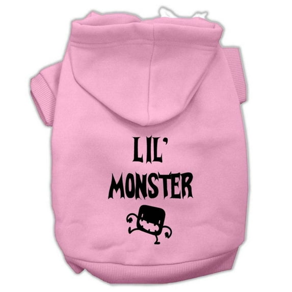 Halloween Pet, Dog Cat Hoodie Screen Printed, "Lil Monster"