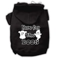 thumbnail image 1 of Halloween Pet, Dog  Cat Hoodie Screen Printed, "Here For The Boos", 1 of 10