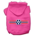 thumbnail image 1 of Pet Dog  Cat Hoodie Screen Printed, "Patriotic Star Paw", 1 of 10