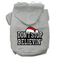 thumbnail image 1 of Christmas Pet Dog  Cat Hoodie Screen Printed, "Don't Stop Believin", 1 of 11