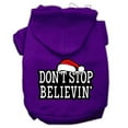 thumbnail image 1 of Christmas Pet Dog  Cat Hoodie Screen Printed, "Don't Stop Believin", 1 of 10
