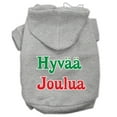thumbnail image 1 of Pet Dog  Cat Hoodie Screen Printed, "Hyvaa Joulua", 1 of 10