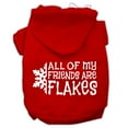 thumbnail image 1 of Christmas Pet Dog  Cat Hoodie Screen Printed, "All Of My Friends Are Flakes", 1 of 11