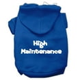 thumbnail image 1 of Pet, Dog  Cat Hoodie Screen Printed, "High Maintenance", 1 of 10