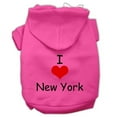 thumbnail image 1 of Mirage Pet 62-36 XXXLBPK I Love New York Screen Print Pet Hoodies, Bright Pink - 3XL 20, 1 of 2