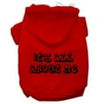 thumbnail image 1 of Pet Dog  Cat Hoodie Screen Printed, "It's All About Me", 1 of 9
