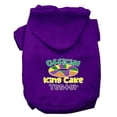 thumbnail image 1 of Mirage Pet 62-445 PRSM King Cake Taster Screen Print Mardi Gras Dog Hoodie, Purple - Small, 1 of 2