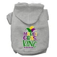 thumbnail image 1 of Mirage Pet 62-449 GYXL Mardi Gras King Screen Print Mardi Gras Dog Hoodie, Grey - Extra Large, 1 of 2