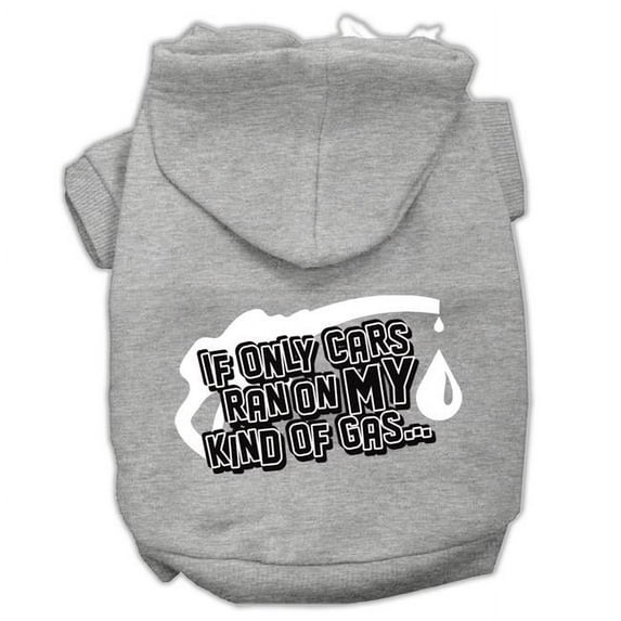 Mirage Pet 62-45 XXLGY My Kind of Gas Screen Print Pet Hoodies, Grey - 2XL 18