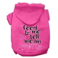 thumbnail image 1 of Mirage Pet 62-457 BPKXXL Tell Me Im Pretty Screen Print Dog Hoodie, Bright Pink - 2XL, 1 of 2
