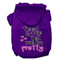 thumbnail image 1 of Mirage Pet 62-457 PRXXXL Tell Me Im Pretty Screen Print Dog Hoodie, Purple - 3XL, 1 of 11
