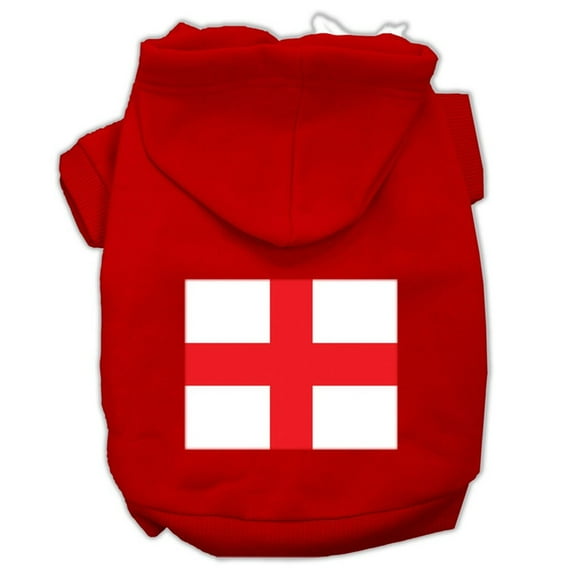 Pet Dog Cat Hoodie Screen Printed, "St. George's Cross"