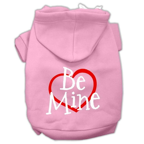 Pet Dog Cat Hoodie Screen Printed, "Be Mine"