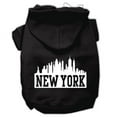 thumbnail image 1 of Mirage Pet 62-81 XSBK New York Skyline Screen Print Pet Hoodies, Black - Extra Small 8, 1 of 2