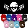 thumbnail image 1 of Pet Dog  Cat Hoodie Screen Printed, "Skull Wings", 1 of 10