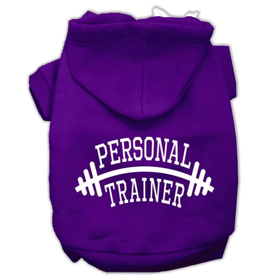 Pet, Dog Cat Hoodie Screen Printed, "Personal Trainer"