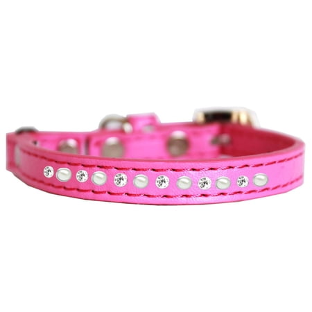 Premium Cat Safety Collar, "Pearl Clear Jewel"