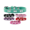 thumbnail image 1 of Dog, Puppy  Pet Widget Fashion Collar, "White Bow", 1 of 8