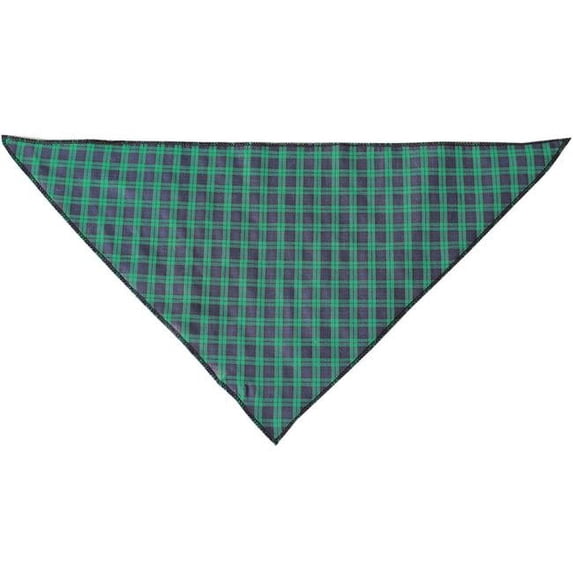 Mirage Pet 636-2 GPSm Green Plaid Tie-On Pet Bandana - Small