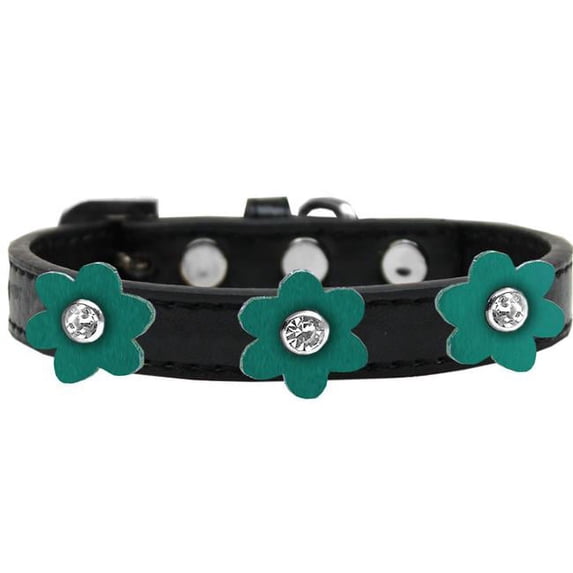 Flower Premium Collar Black With Flowers Size