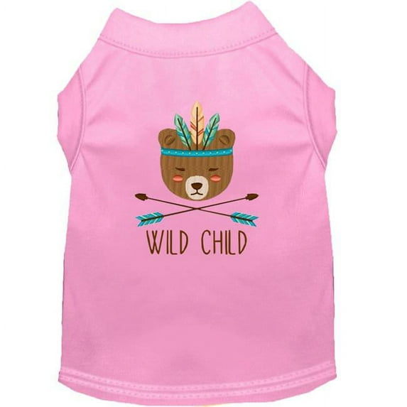 Mirage Pet 650-02 LPKXXXL Wild Child EmbroideRed Dog Shirt, Light Pink - 3XL 20