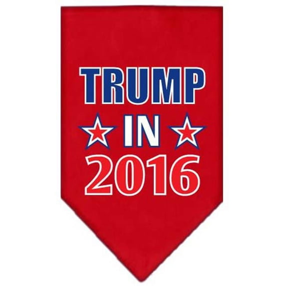 Mirage Pet 66-150 LGRD Trump in 2016 Election Screenprint Bandanas, Red - Large