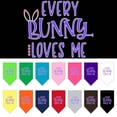 thumbnail image 1 of Pet and Dog Bandana Screen Printed, "Every Bunny Loves Me", 1 of 10
