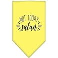 thumbnail image 1 of Mirage Pet 66-190 LGYW Not Today Satan Screen Print Bandana, Yellow - Large, 1 of 2