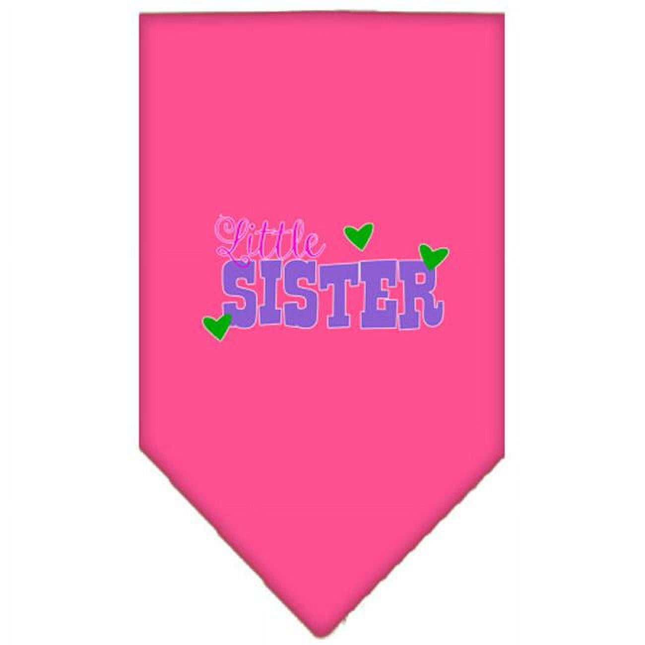 Mirage Pet 66-198 LGBPK Little Sister Screen Print Bandana, Bright Pink ...