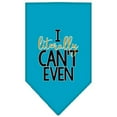 thumbnail image 1 of Mirage Pet 66-456 LGTQ Literally Cant Even Screen Print Pet Bandana, Turquoise - Large, 1 of 10