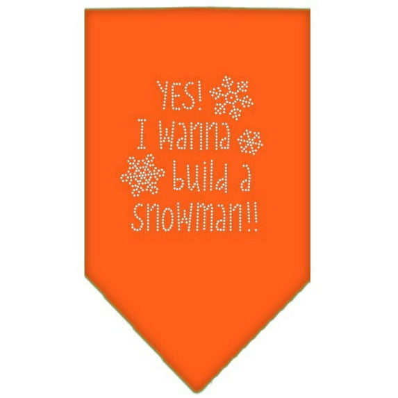 Yes! I want to build a Snowman Rhinestone Bandana Orange Small