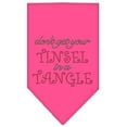 thumbnail image 1 of Christmas Pet and Dog Bandana Rhinestone, "Don't Get Your Tinsel In A Tangle", 1 of 9