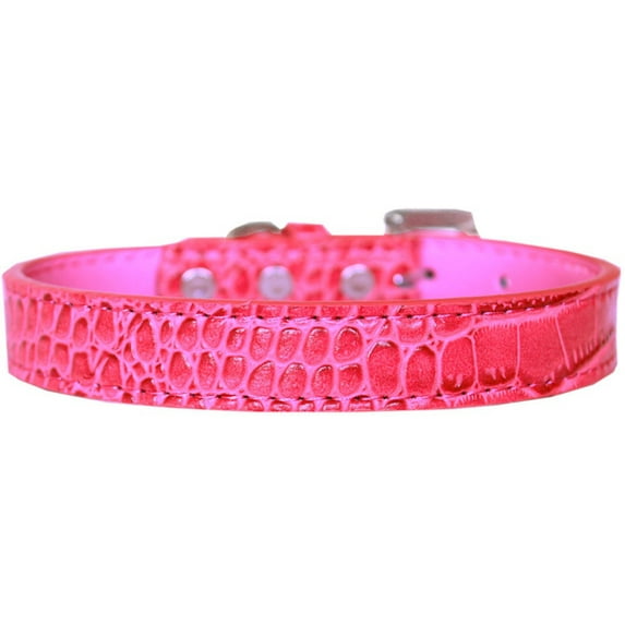 Dog, Puppy Pet Designer Croc Collar, "Tulsa Plain 3/4" Wide"